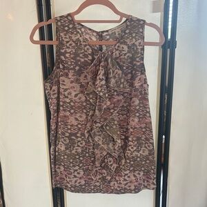 Banana Republic Multicolor Ruffle Blouse